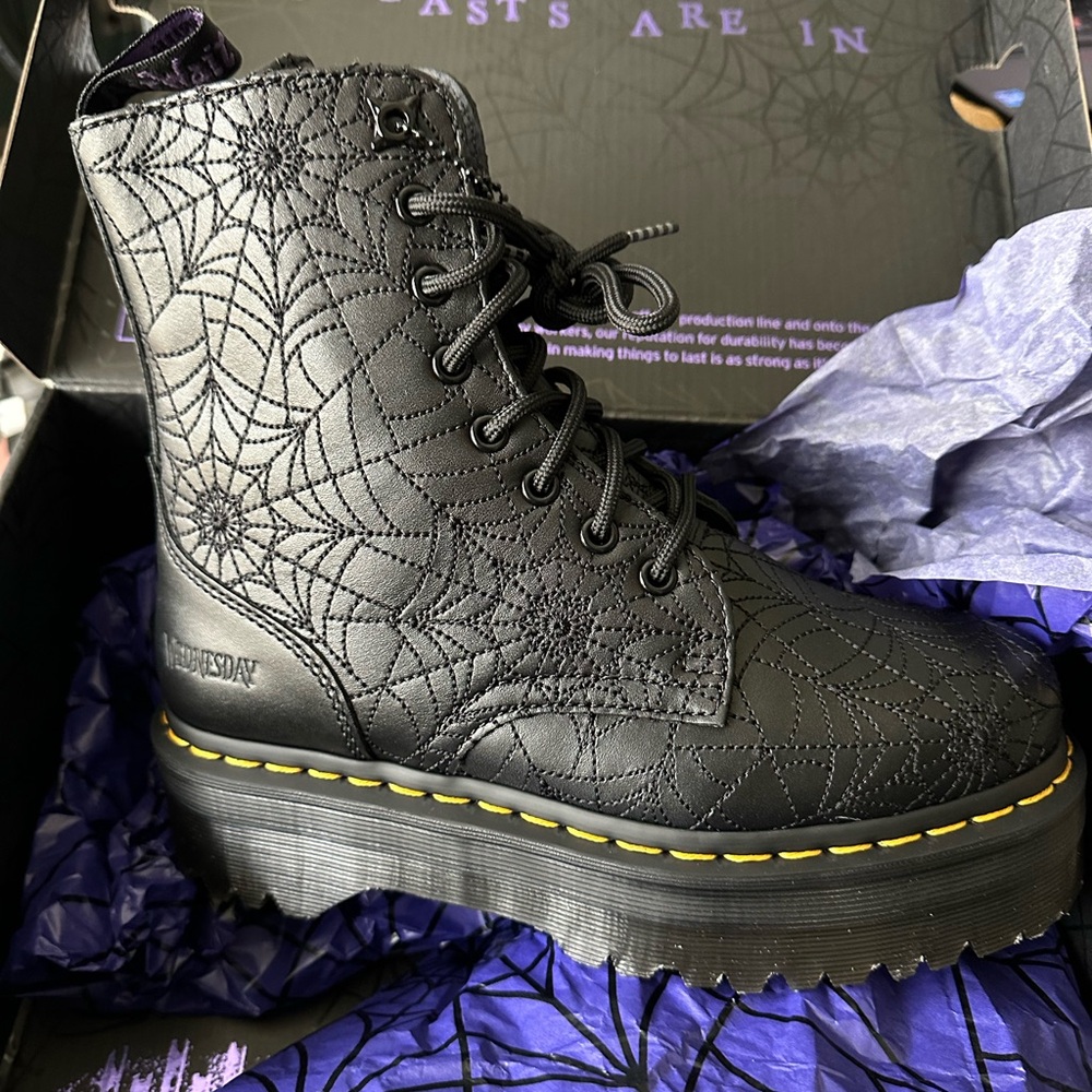 NWT Dr. Martens x Wednesday Jadon Boot - size 7